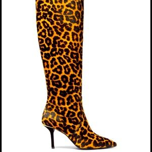 New! Michael Kors Katerina Leopard Boots size 8